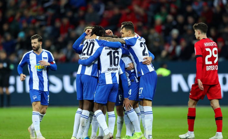 Hertha siegt in Leverkusen