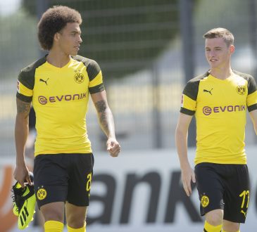 Sergio Gomez (r.) und Axel Witsel (l.)