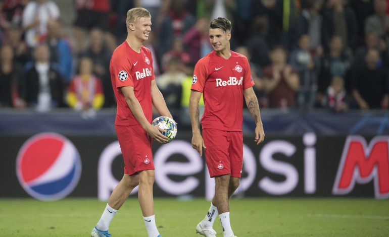 Erling Haaland und Dominik Szoboszlai im Trikot von RB Salzburg