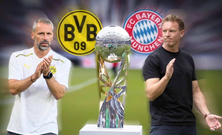 Supercup 2021 DFL FC Bayern München Borussia Dortmund Erling Haaland Dayot Upamecano Marco Reus Robert Lewandowski Marco Rose Julian Nagelsmann Signal-Iduna-Park