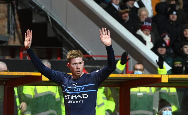 Manchester City Kevin de Bruyne Swindon Town