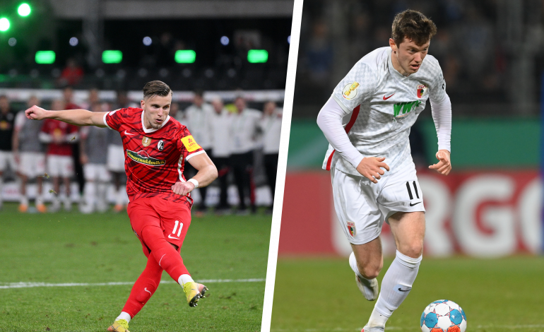 Ermedin Demirovic Michael Gregoritsch SC Freiburg FC Augsburg