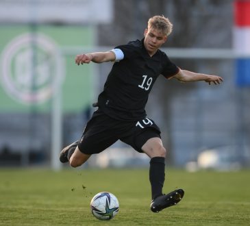 Leandro Morgalla bei einem U-Nationalspiel