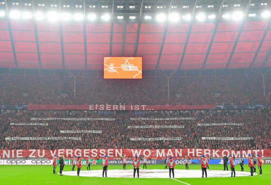 Die Fans von Union Berlin im Olympiastadion