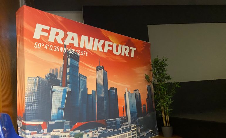 Die Frankfurter Skyline im Artstyle von Valorant samt Koordinaten