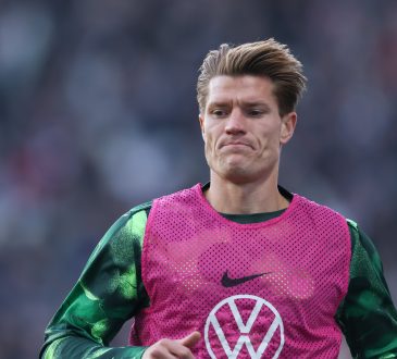 Foto von Kevin Behrens vom VfL Wolfsburg. Foto-Credits: Getty Images.