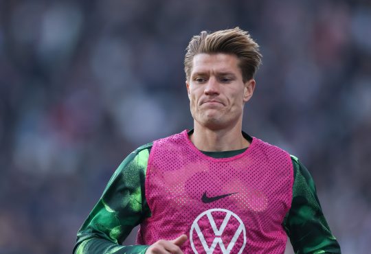 Foto von Kevin Behrens vom VfL Wolfsburg. Foto-Credits: Getty Images.