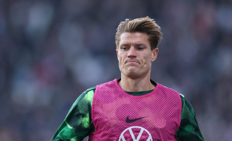 Foto von Kevin Behrens vom VfL Wolfsburg. Foto-Credits: Getty Images.