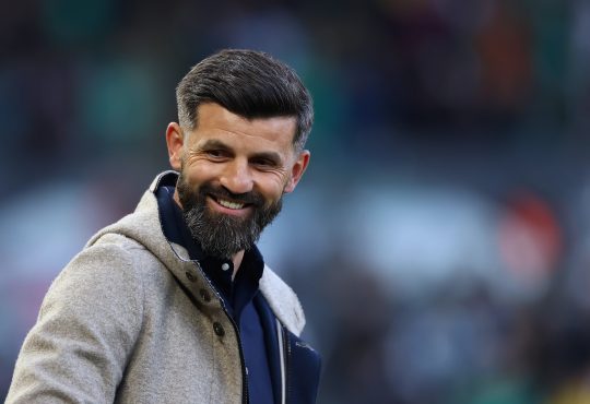Miron Muslic nach einem Spiel von Plymouth Argyle