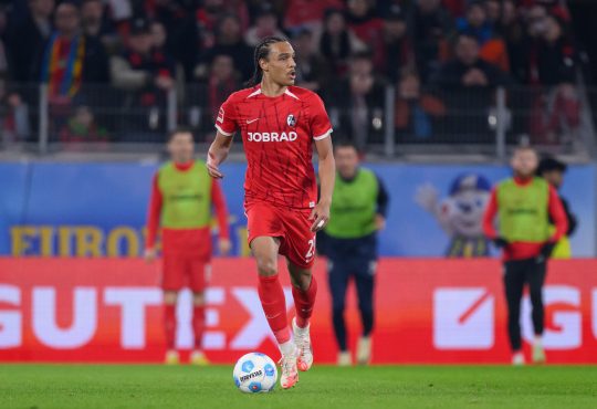 Kiliann Sildillia in seinem wohlmöglich letzten Spiel für den SC Freiburg gegen Werder Bremen.