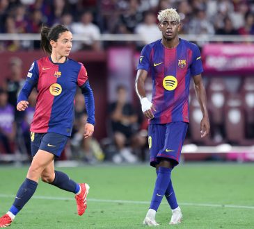 AItana und Lamine Yamal im Trikot vom FC Barcelona