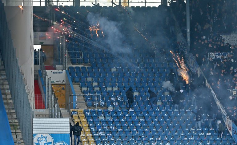 Fans, Dynamo Dresden gegen Hansa Rostock