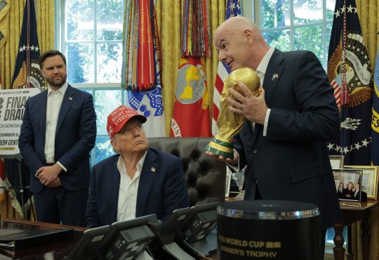 J. D. Vance, Donald Trump, Gianni Infantino
