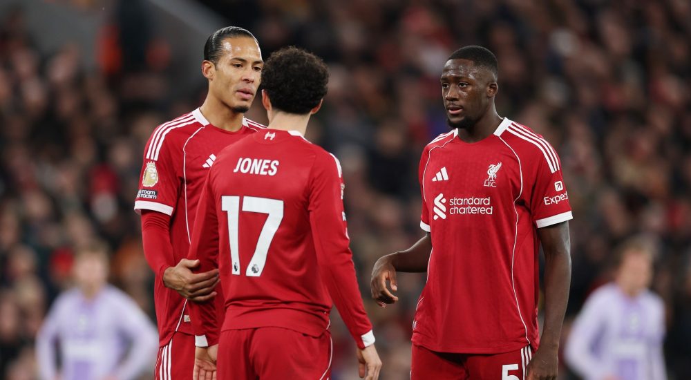 Virgil van Dijk, Curtis Jones, Ibrahima Konate
