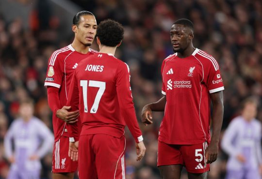 Virgil van Dijk, Curtis Jones, Ibrahima Konate