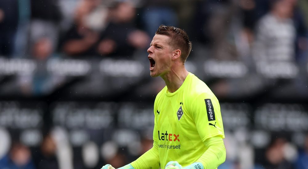 Jonas Omlin im Torwarttrikot von Borussia Mönchengladbach