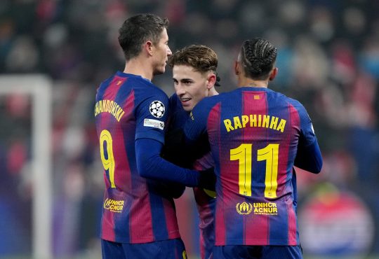 Robert Lewandowski, Fermin Lopez, Raphinha