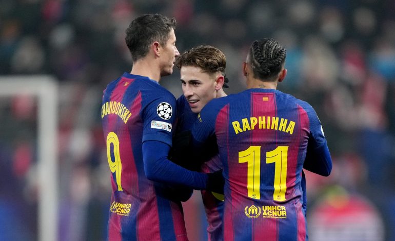 Robert Lewandowski, Fermin Lopez, Raphinha