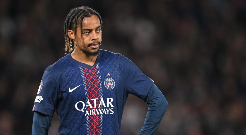 Bradley Barcola in einem Spiel für PSG