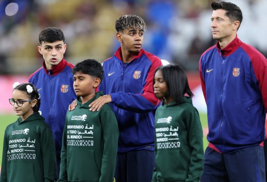 Pedri, Lamine Yamal, Robert Lewandowski