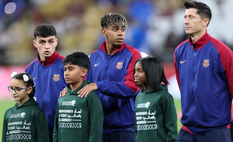 Pedri, Lamine Yamal, Robert Lewandowski