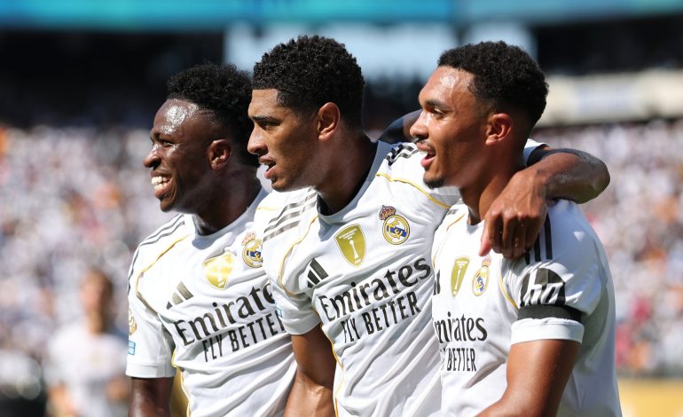 Vinicius Junior, Jude Bellingham. Trent Alexander-Arnold