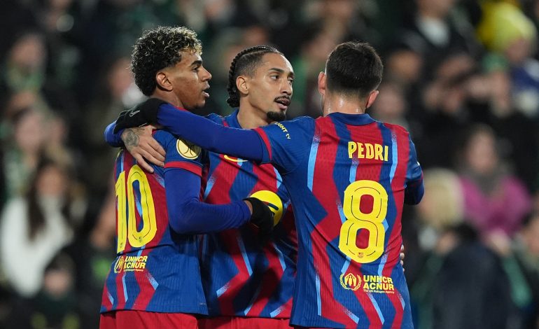 Lamine Yamal, Raphinha, Pedri