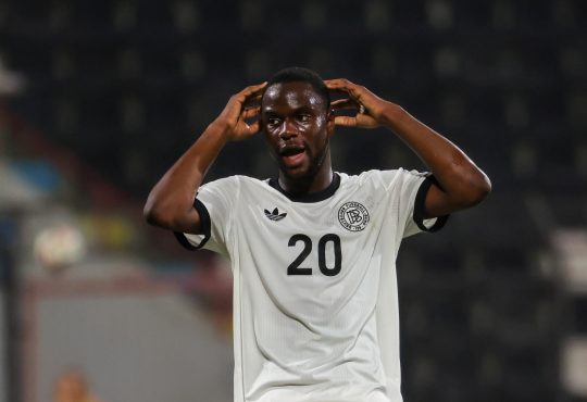 Ilyas Ansah im Trikot der U21-Nationalmannschaft