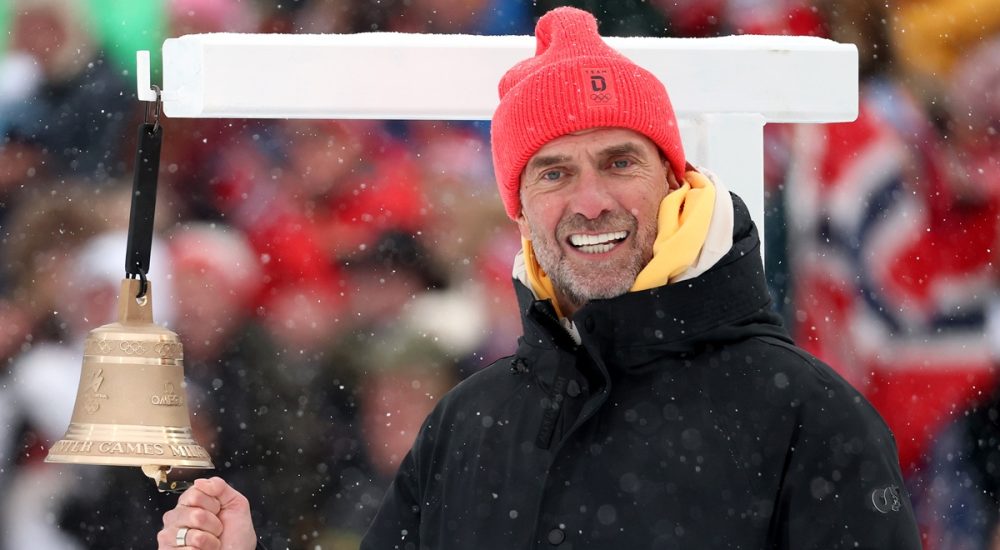 Jurgent Klopp at Biathlon - Milano Cortina 2026 Winter Olympics: Day 11