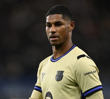Marcus Rashford im goldenen Barcelona-Trikot