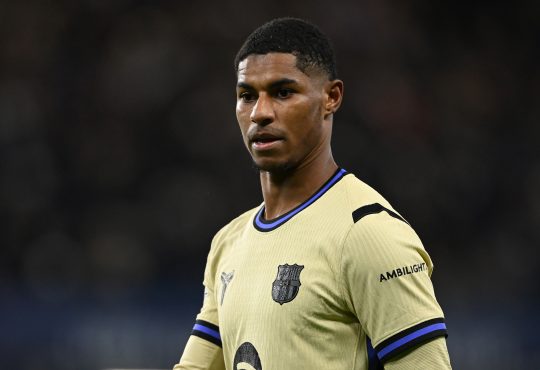 Marcus Rashford im goldenen Barcelona-Trikot