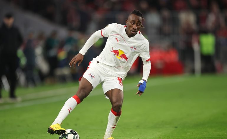 Yan DIomande - RB Leipzig v Bayern Munchen