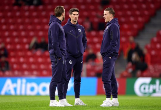 Harry Kane, John Stones, Jordan Pickford