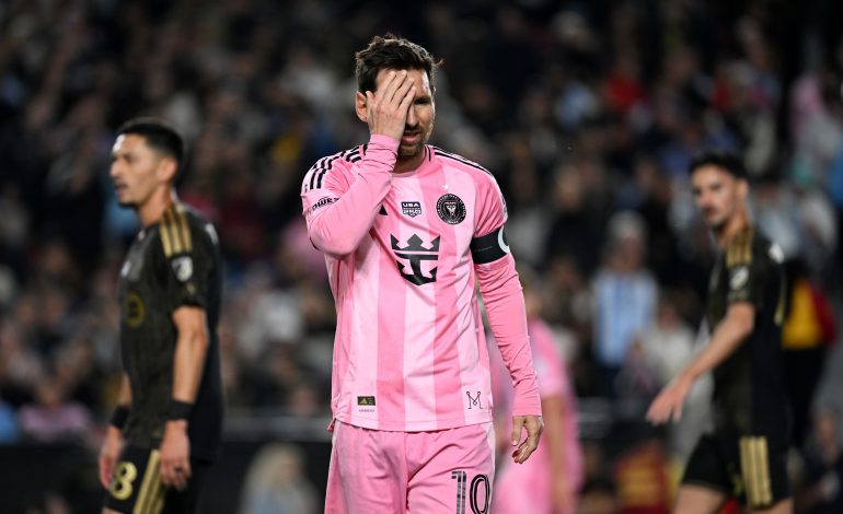 Inter Miami-Kapitän Messi im Spiel gegen den LAFC.