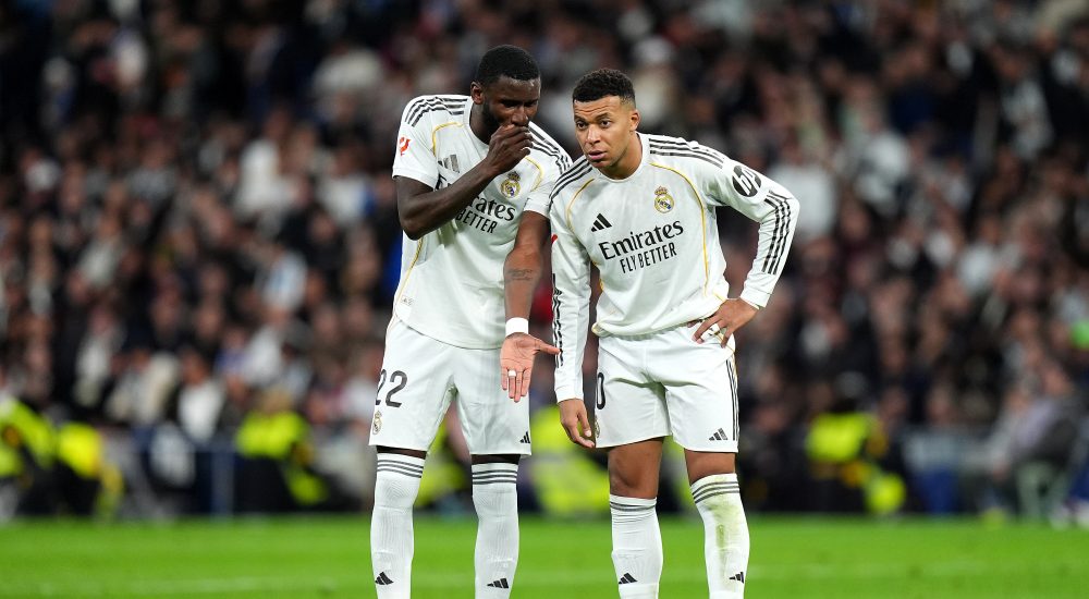 Antonio Rüdiger und Kylian Mbappe, Real Madrid