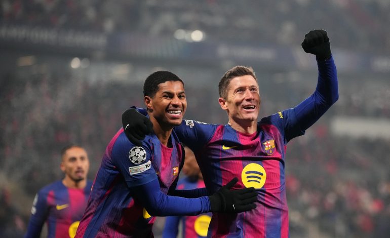 Robert Lewandowski - Barcelona v Slavia Praha