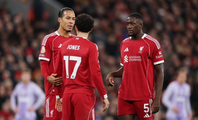 Virgil van Dijk, Curtis Jones, Ibrahima Konate