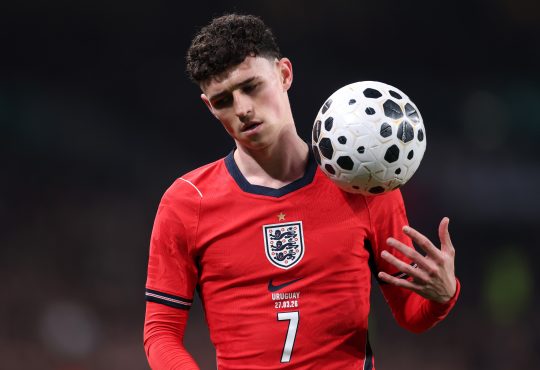 Phil Foden im Trikot der englischen Nationalmannschaft