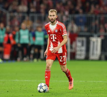 Konrad Laimer vom FC Bayern München im Champions-League-Spiel gegen Club Brügge