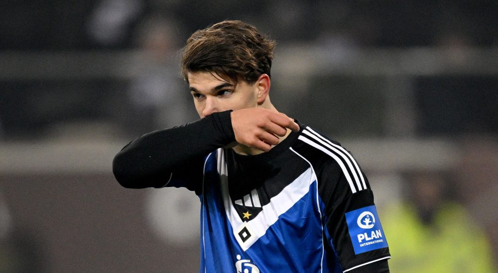 Mario Vuskovic im Trikot vom Hamburger SV (HSV)