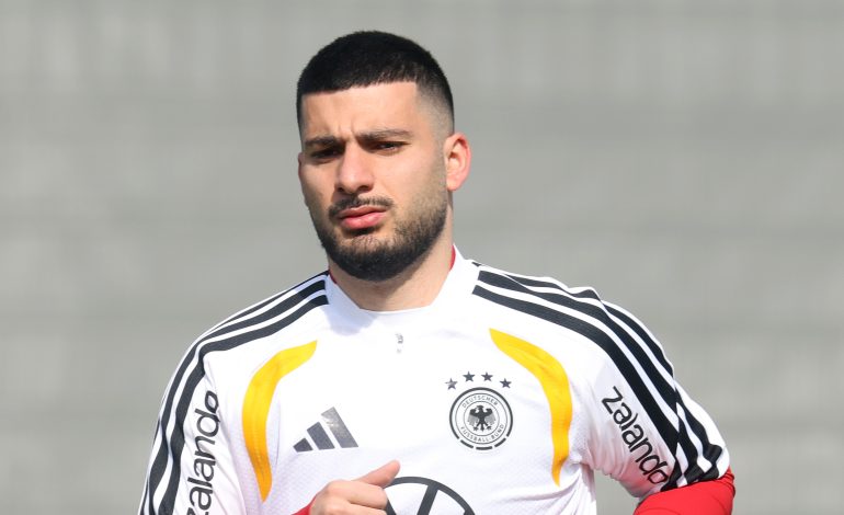 Deniz Undav vom DFB-Team während des Trainings