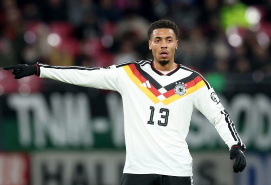 Felix Nmecha während des Qualifikationsspiels zur FIFA-Weltmeisterschaft 2026 zwischen Deutschland und der Slowakei in der Red Bull Arena