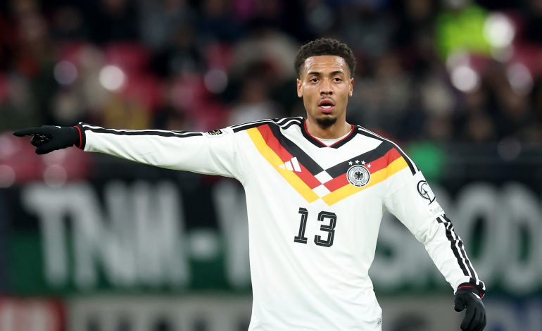 Felix Nmecha während des Qualifikationsspiels zur FIFA-Weltmeisterschaft 2026 zwischen Deutschland und der Slowakei in der Red Bull Arena