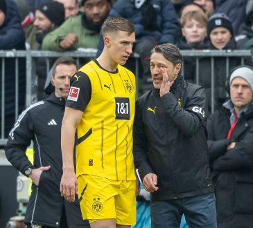 Niko Kovac und Nico Schlotterbeck von Borussia Dortmund