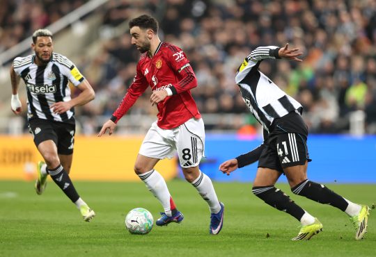 Newcastle United vs. Manchester United Spielszene