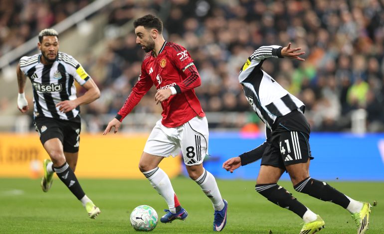 Newcastle United vs. Manchester United Spielszene