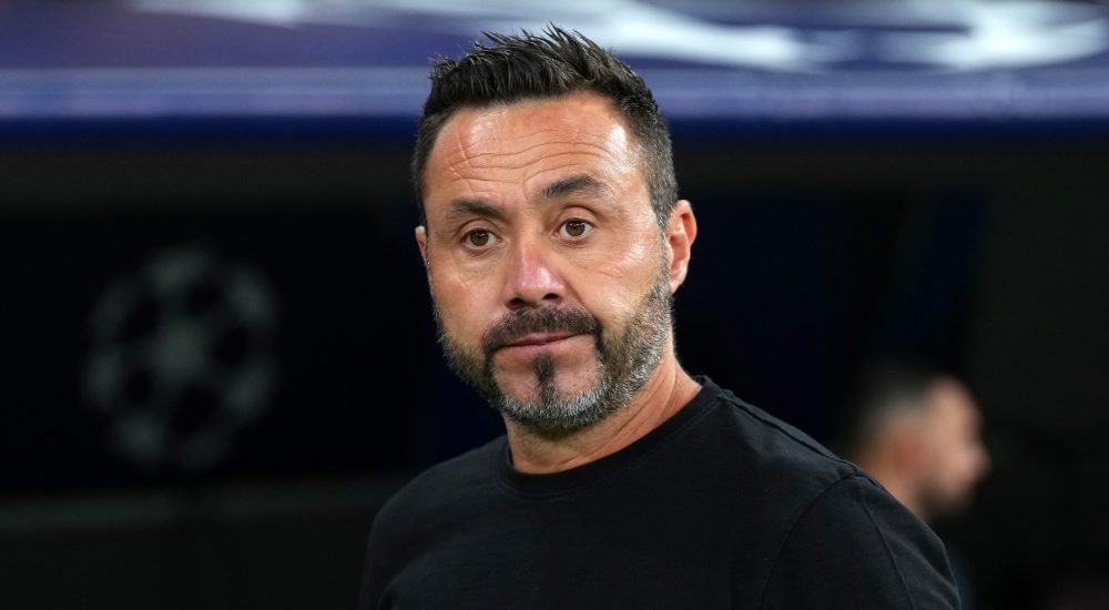 Roberto de Zerbi an der Seitenlinie