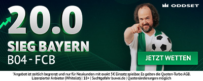 Sieg Bayern v Leverkusen Oddset