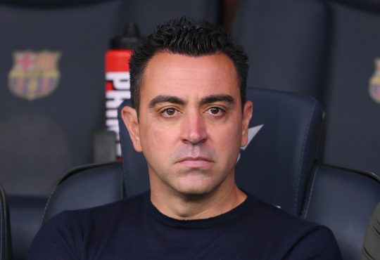 Xavi auf der Trainerbank des FC Barcelona