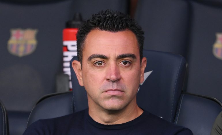 Xavi auf der Trainerbank des FC Barcelona
